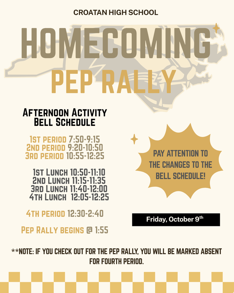 Pep Rally Schedule