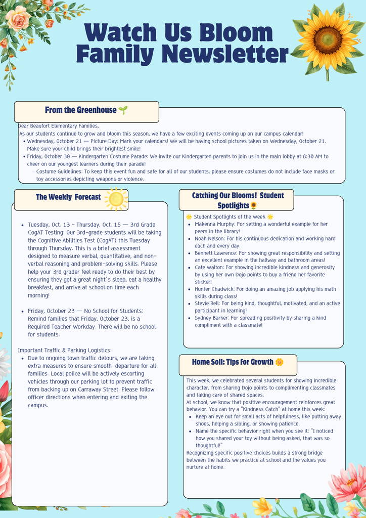 Weekly Newsletter