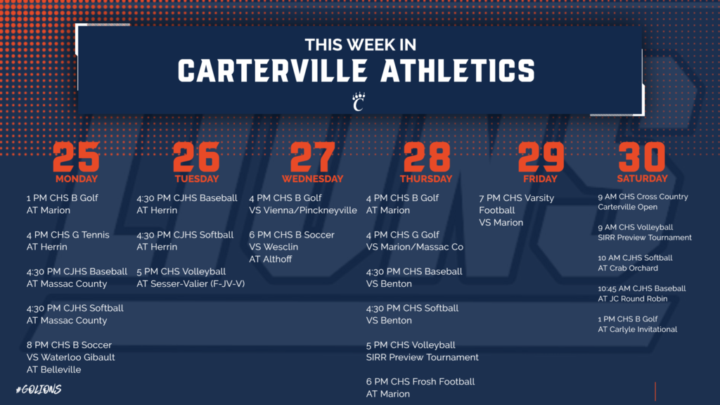 Week of August 25