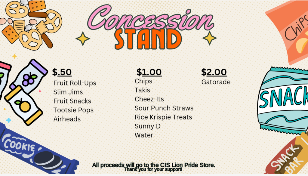 Concession Stand Flyer
