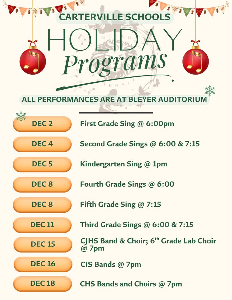 Holiday Program Flyer
