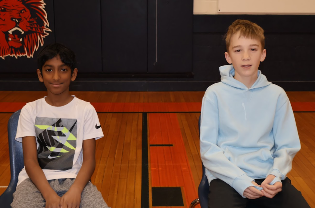 Partha Jwala and Aidan Steele, 6th-grade finalists