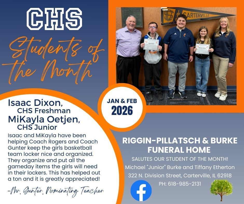 Jan Feb Students of the Month