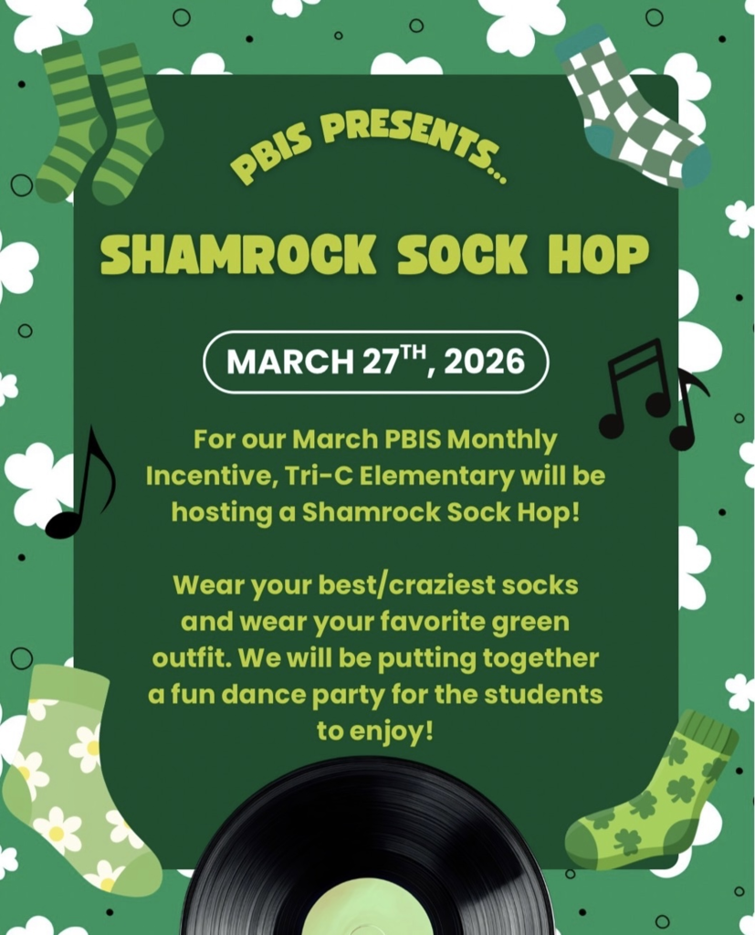 PBIS Monthly Reward - Shamrock Sock Hop