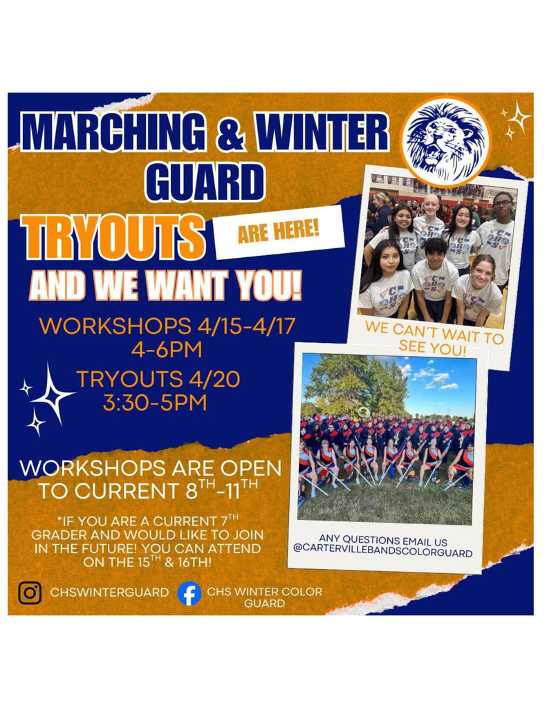marching and winter guard tryouts