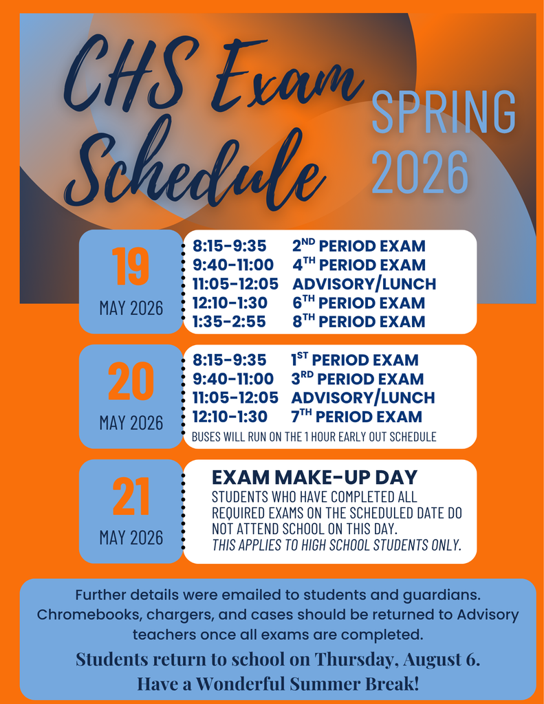 Spring Exam Schedule