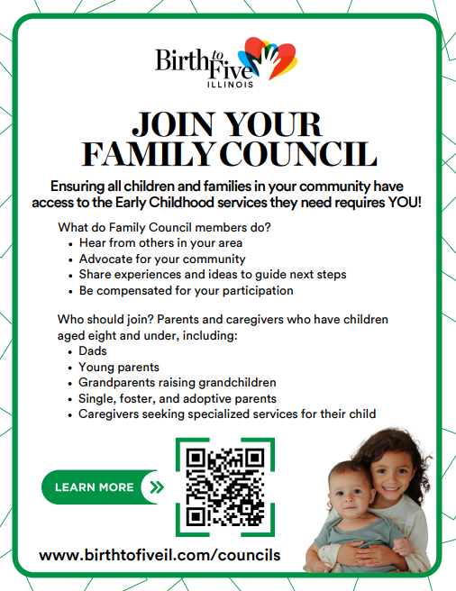 Birth to Five - join your family council flyer