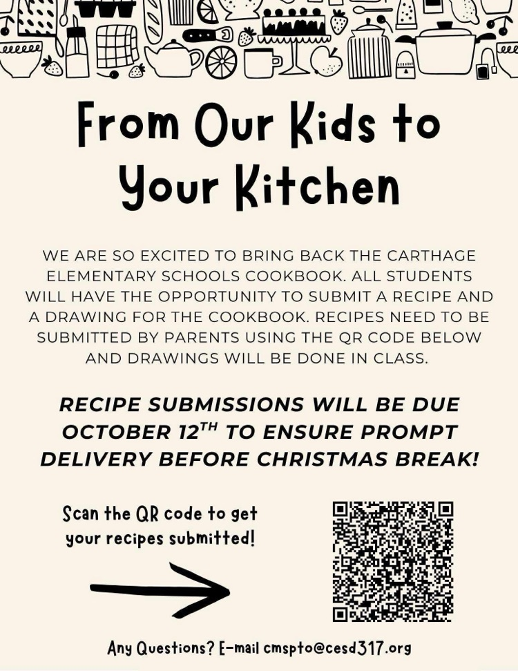 PTO cookbook flier