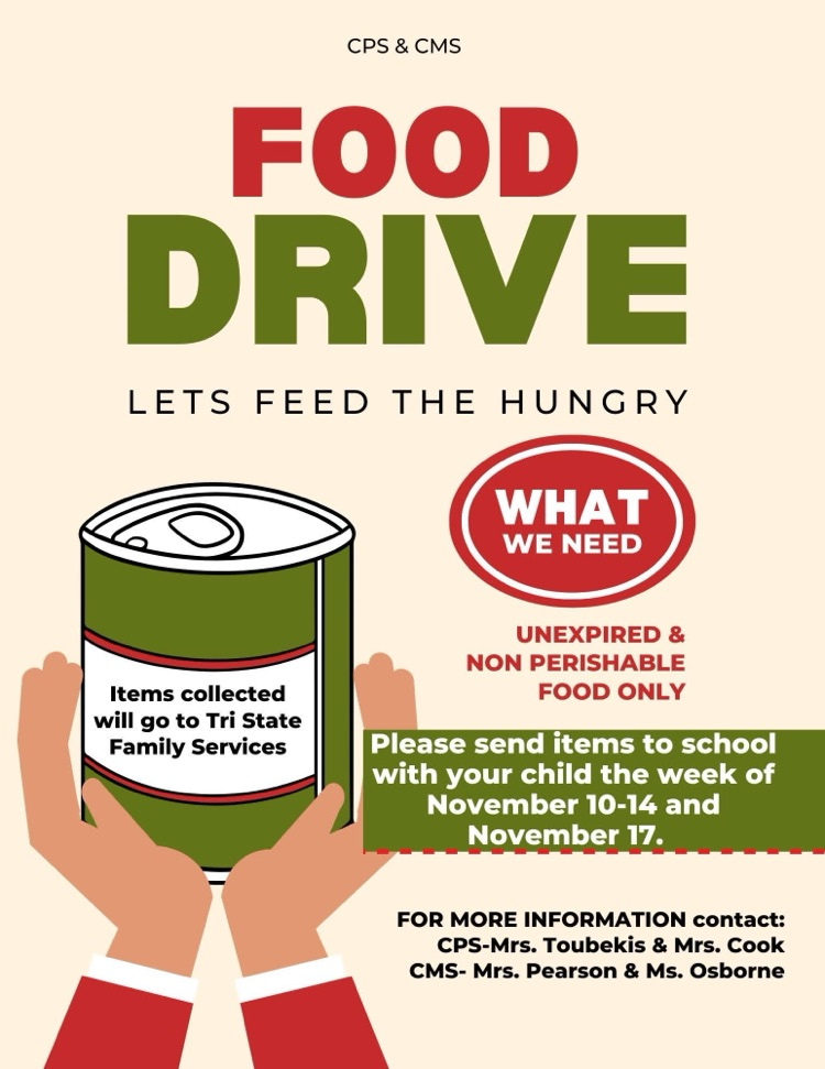 food drive flyer