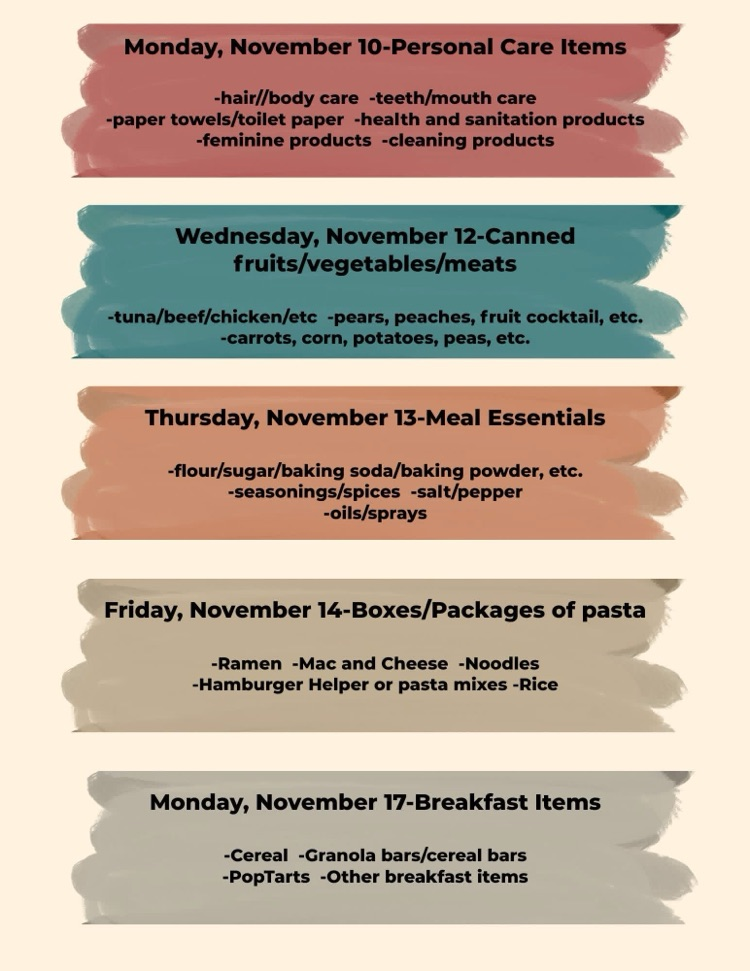 food drive flyer