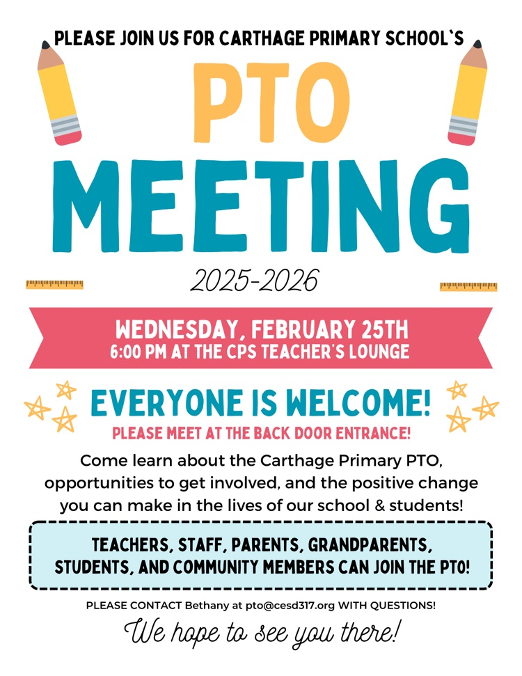 PTO meeting flyer 