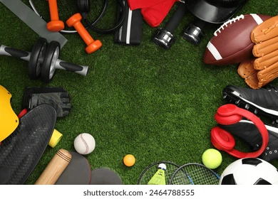 Variety of athletic equipment