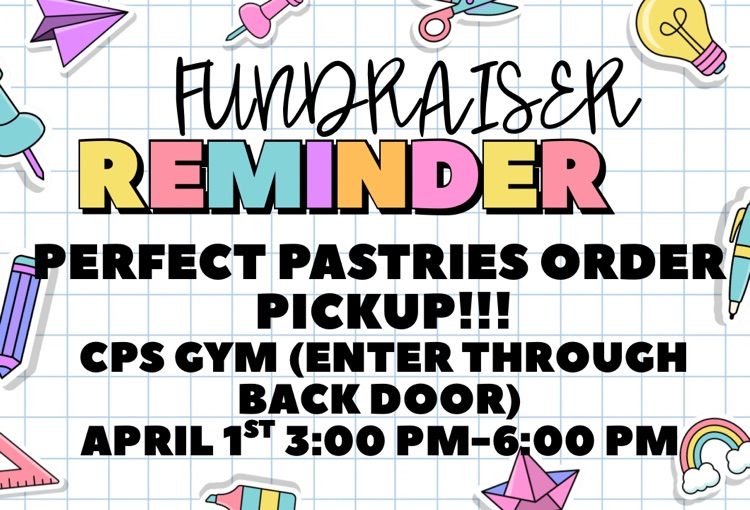 fundraiser pick up reminder flyer 