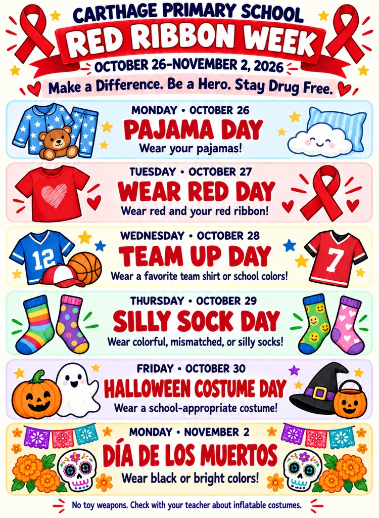 flyer for dress up days 
