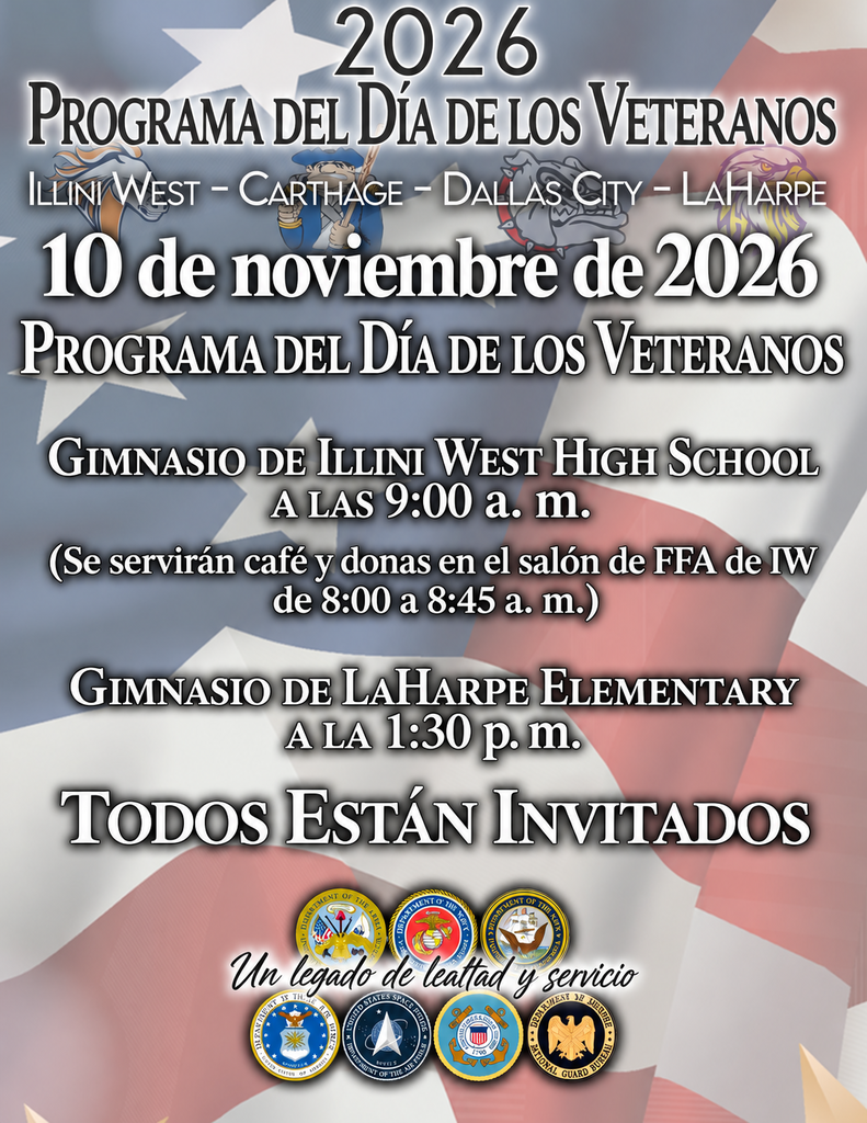 Veteran's Day Assembly Flyer - Spanish