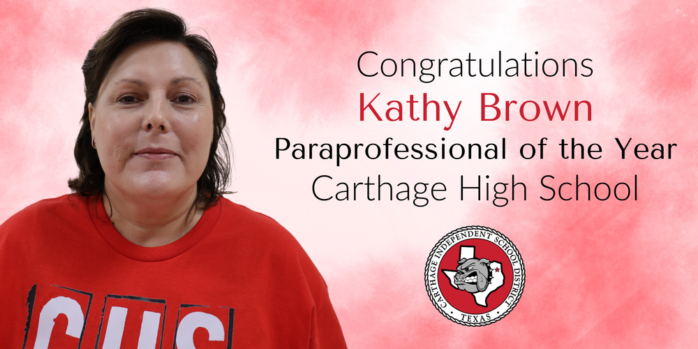 Kathy Brown, CHS Paraprofessional of the Year