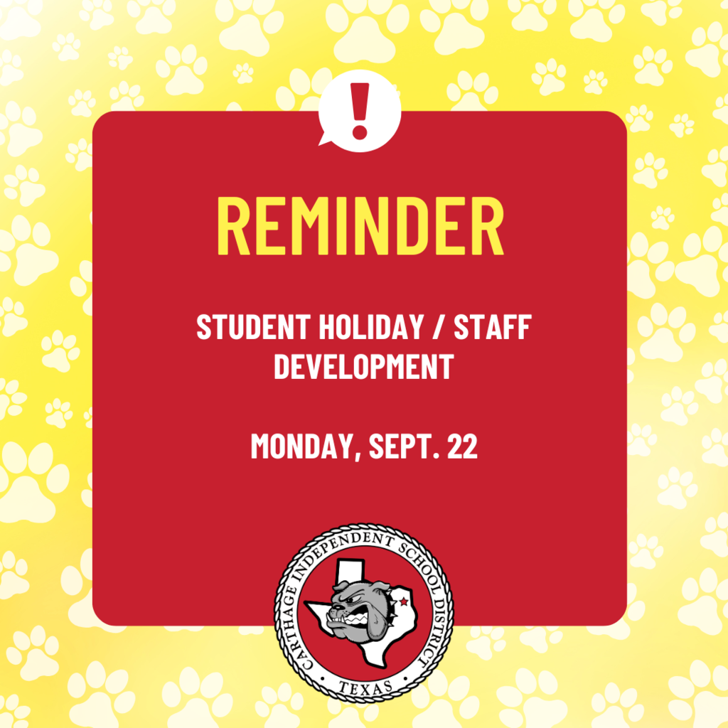 Reminder Staff Development Day Monday Sept 22 2025