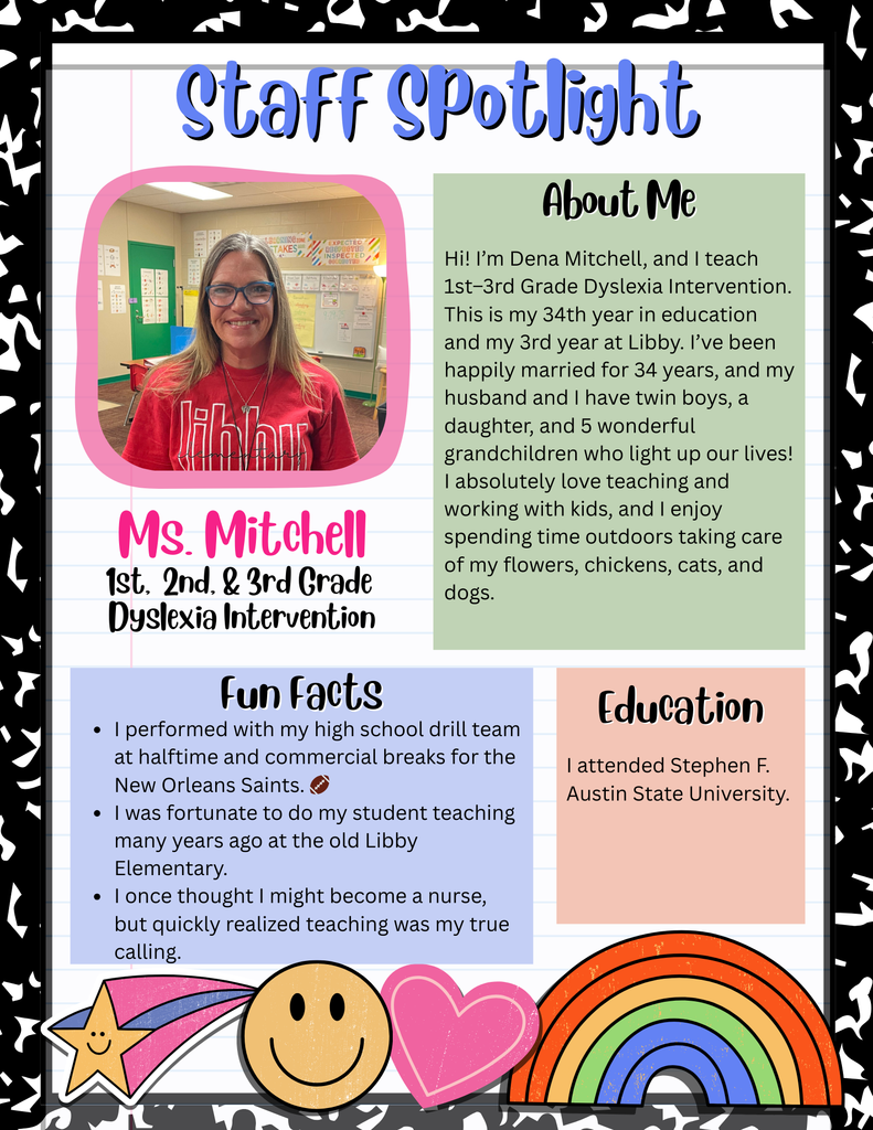 Staff Spotlight - Ms. Mitchell