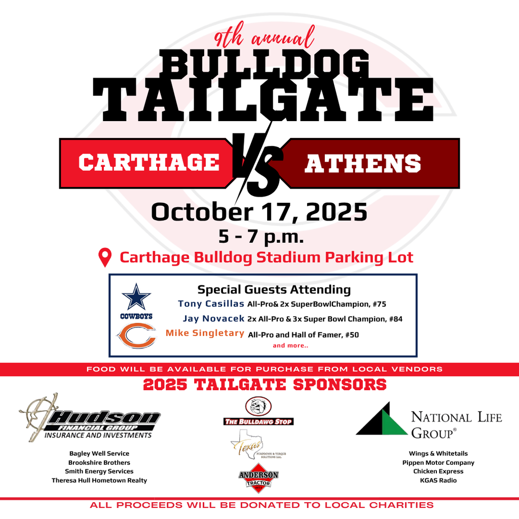 9th Annual Carthage Bulldog Tailgate