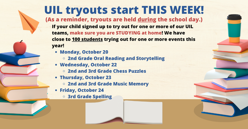 UIL Tryouts Start