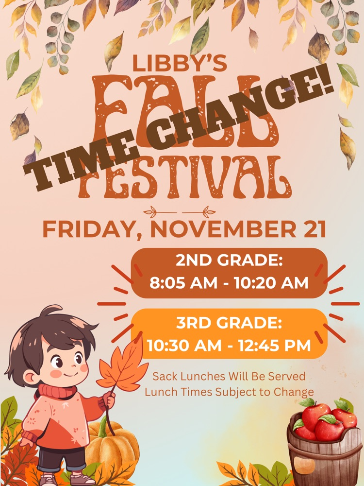 Fall Festival Time Change