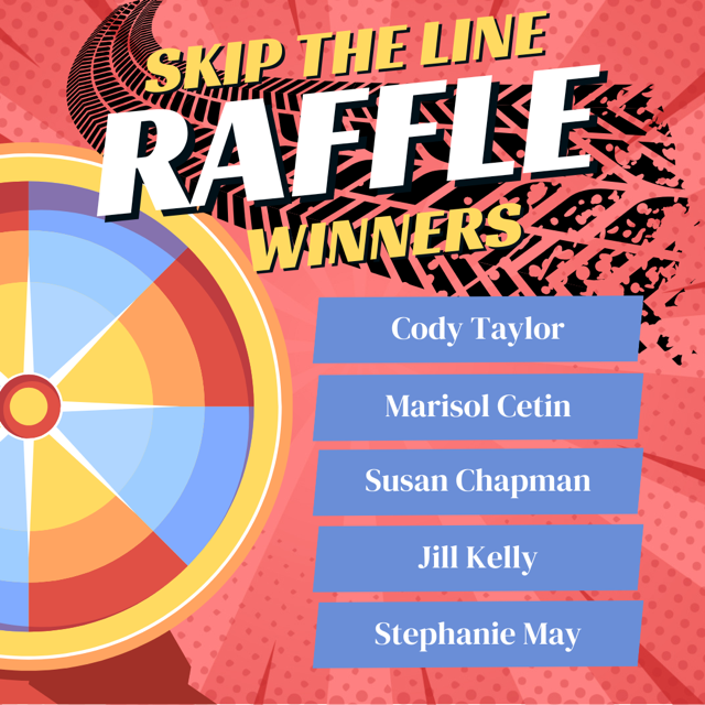 4th Six Weeks Skip the Car Rider Line Raffle Winners