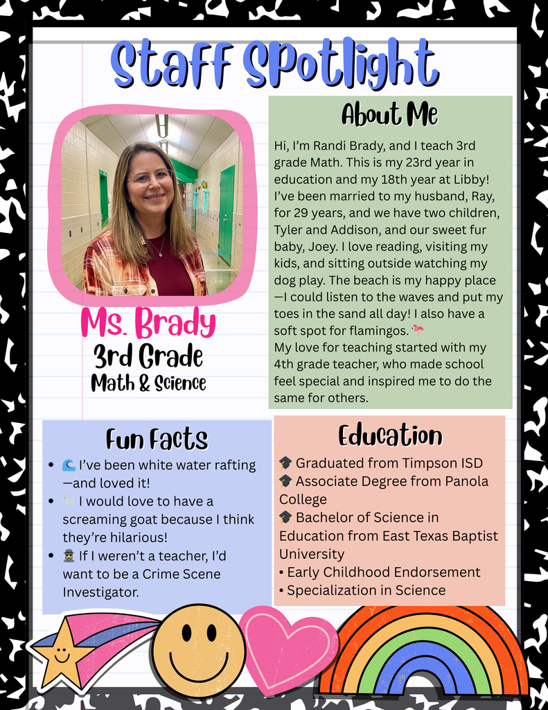 Staff Spotlight - Ms. Brady