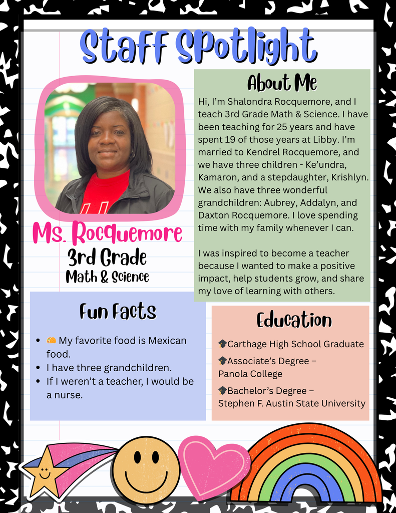 Staff Spotlight - Shalondra Rocquemore
