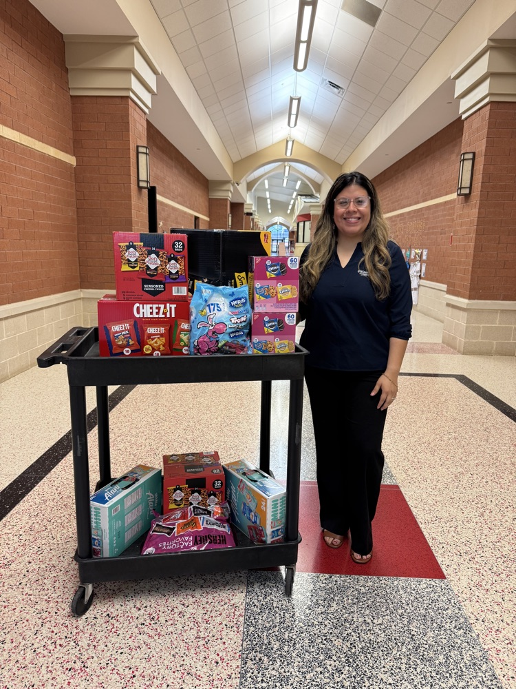 Community Members donated STAAR snacks for Libby teachers.