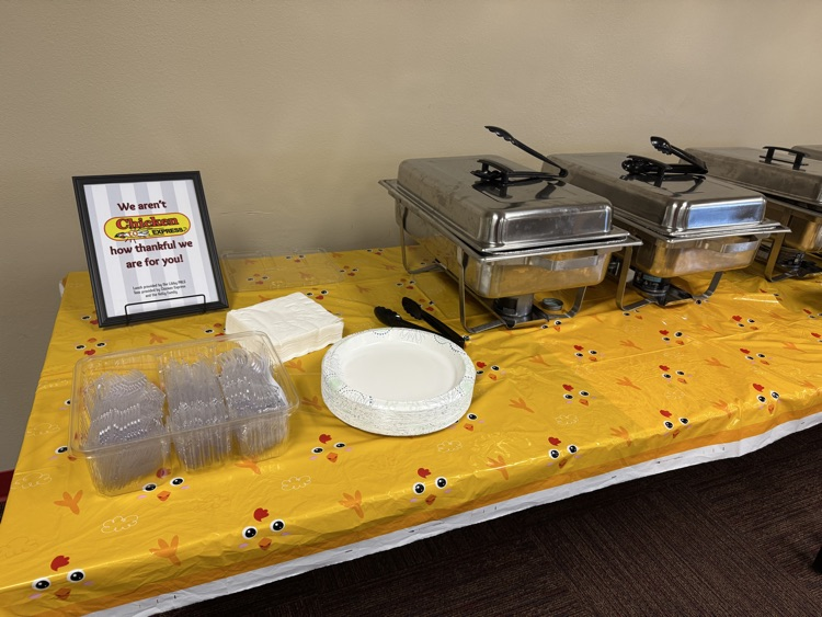 Chicken Express lunch provided by PALS! 
