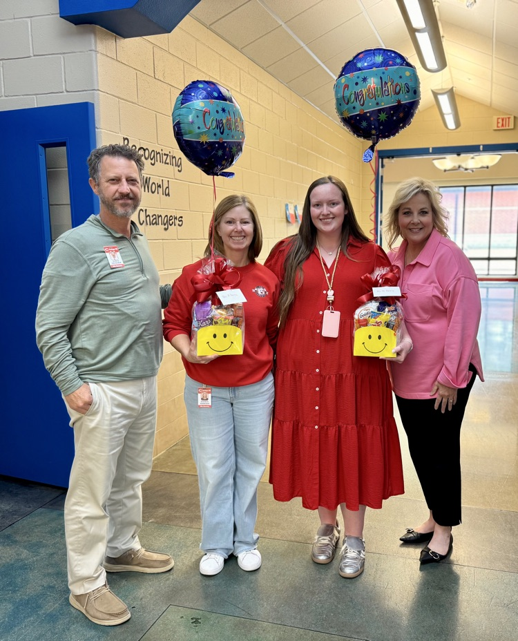 Celebrating our Teacher of the Year, Annette Harris, and our Paraprofessional of the Year, Madison Harris!