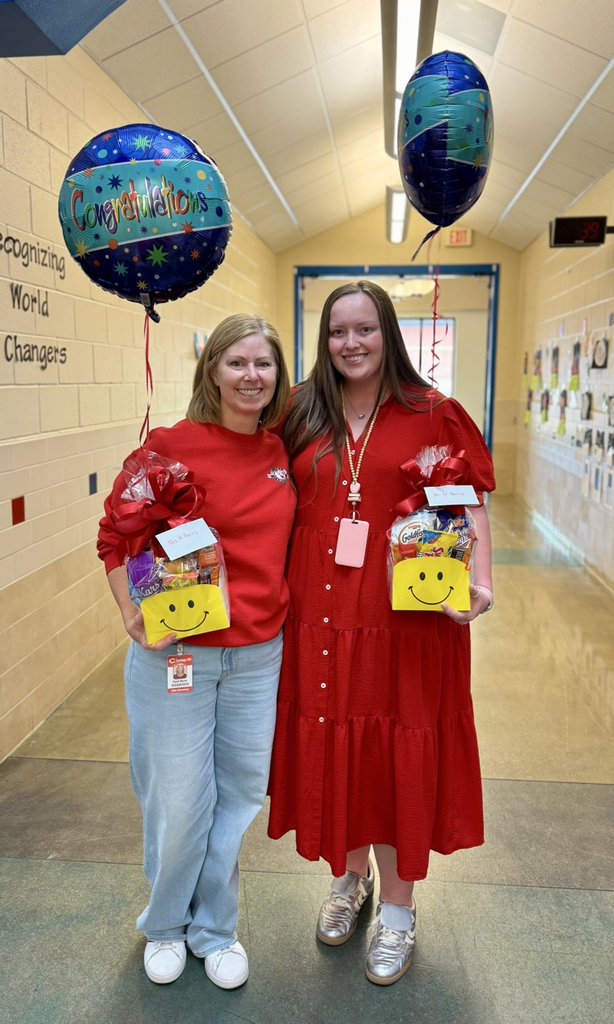 Celebrating our Teacher of the Year, Annette Harris, and our Paraprofessional of the Year, Madison Harris!