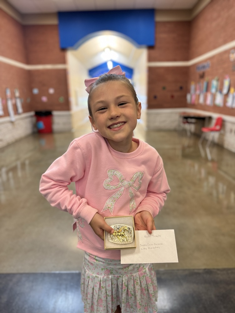 Sophie Guseman - winner of the Panola County Rodeo Creative Arts Coloring Contest!