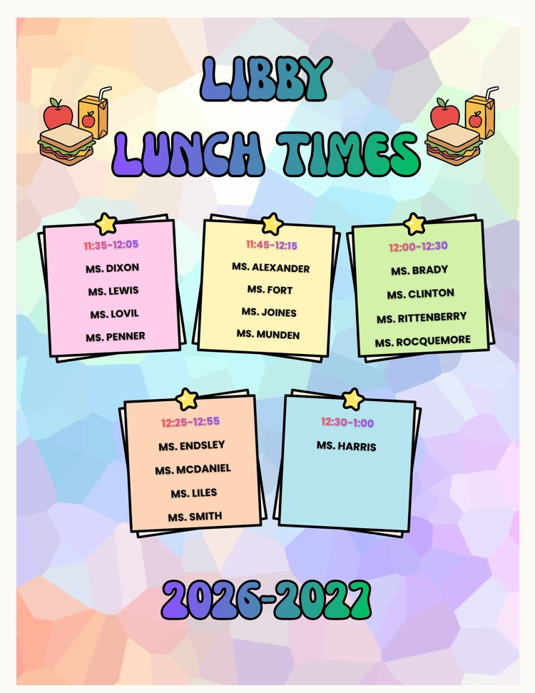 Libby Lunch Times