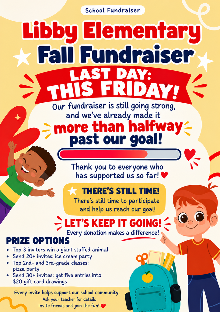 Libby Fall Fundraiser - Friday is the last day!