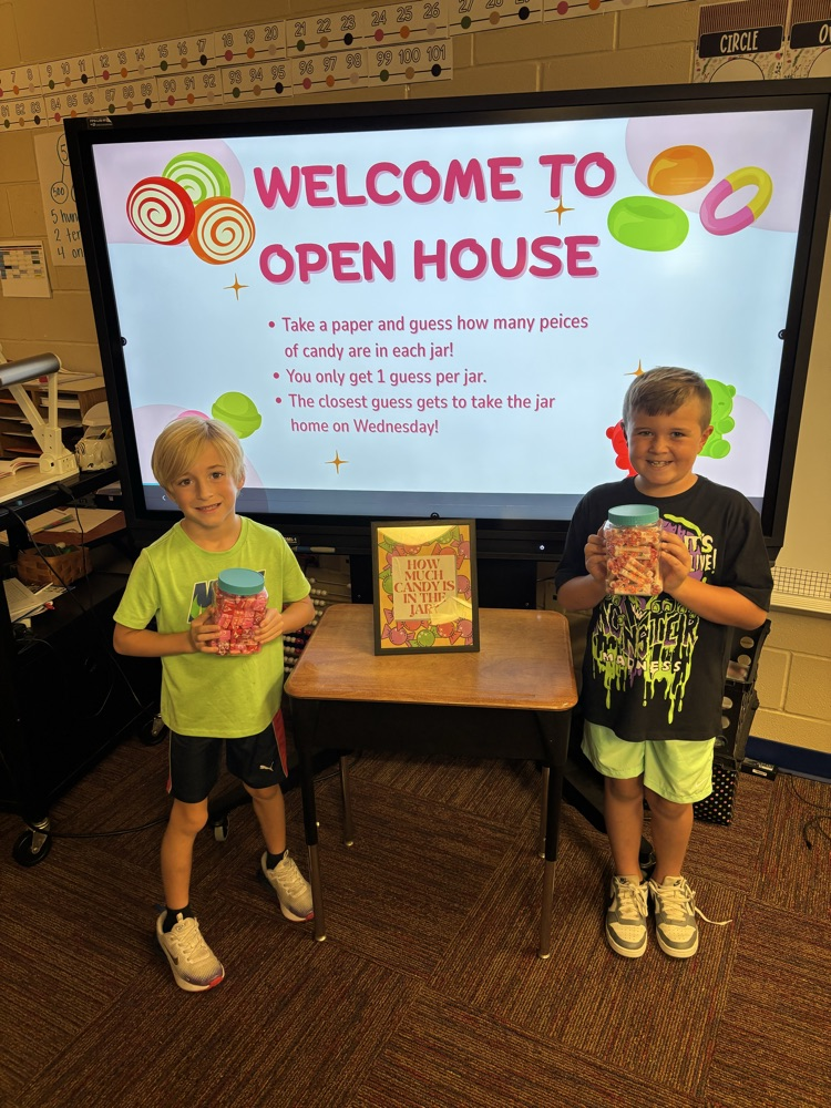 Open House - How many candies in the candy jar? Guessing Game Winners