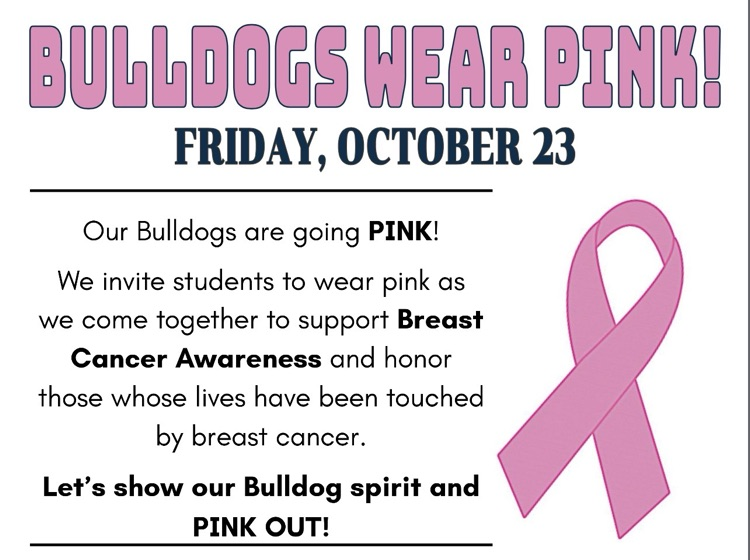 Pink Out - Friday, October 23