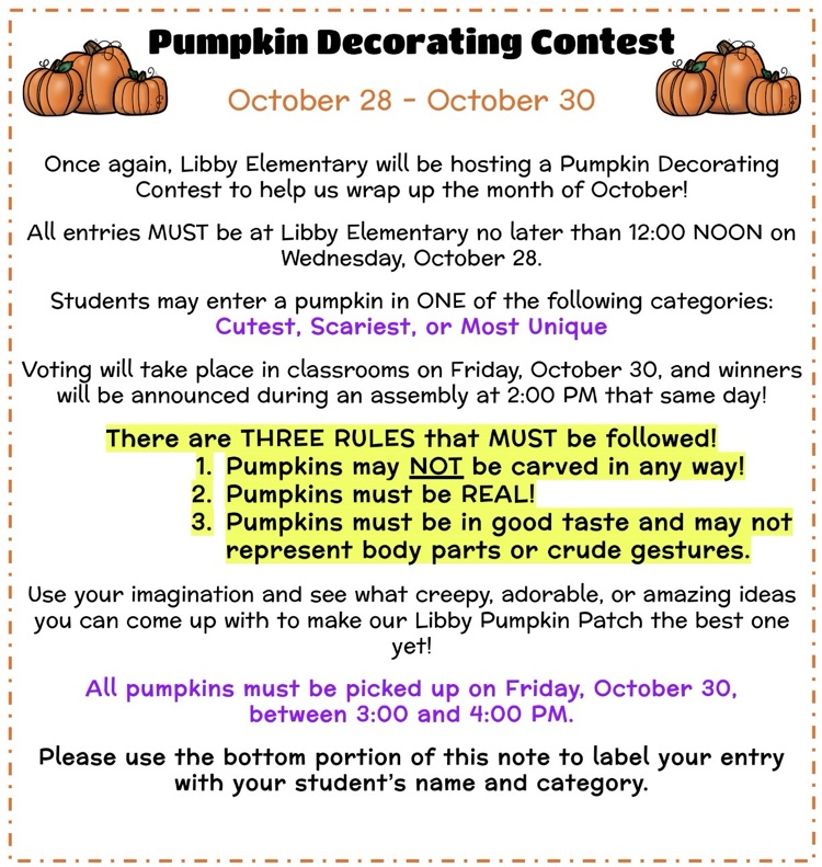 Pumpkin Decorating Contest