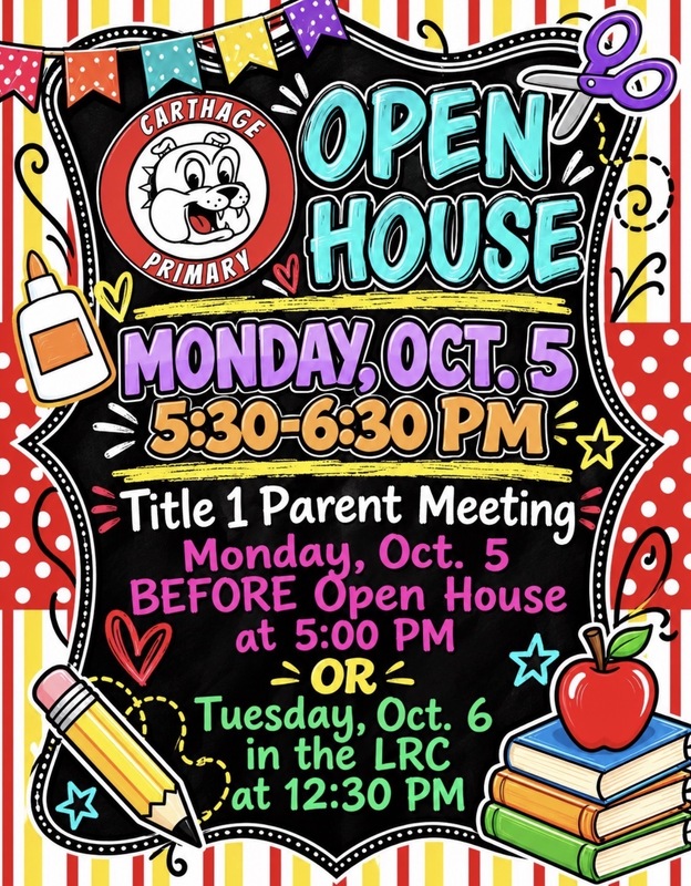 Open House/Title 1 Parent Meeting