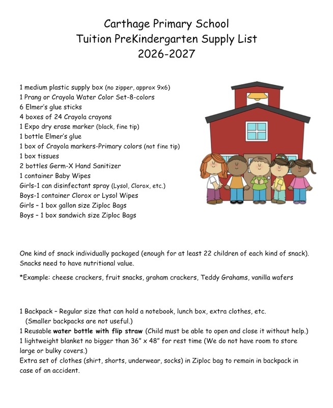 Tuition Pre-K