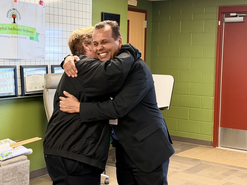 Dr. Barrantes Reconnects with District Schools 