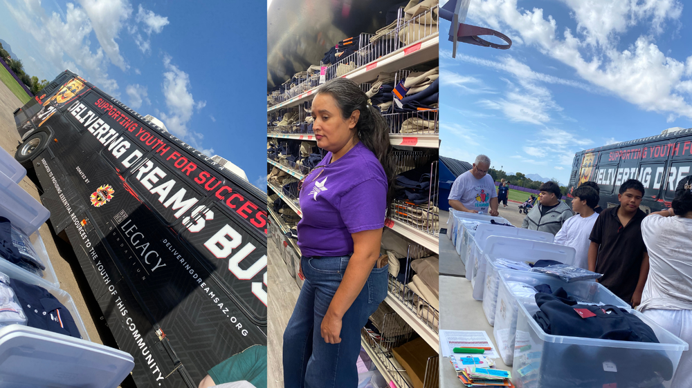 Delivering Dreams Bus event taking place at Desert Sands.