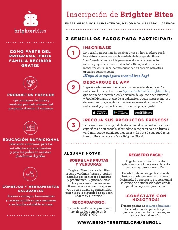 Brighter Bites Enrollment