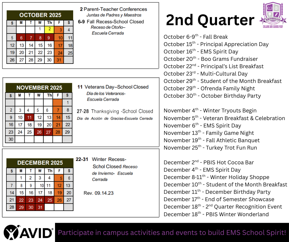 SAVE THE DATES
