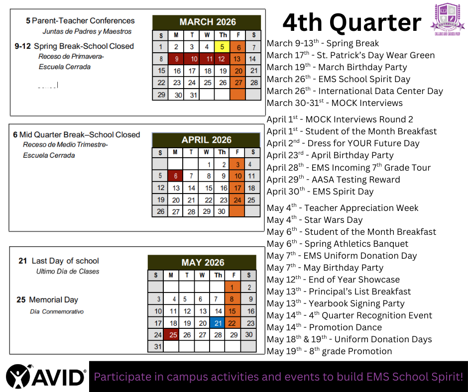 SAVE THE DATES