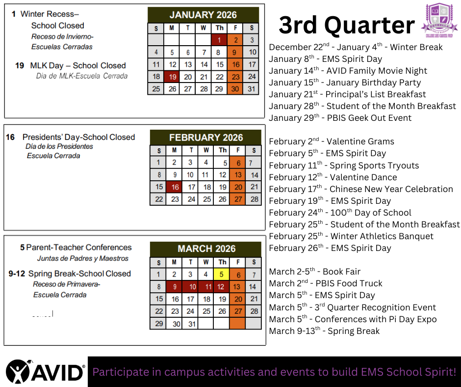SAVE THE DATES
