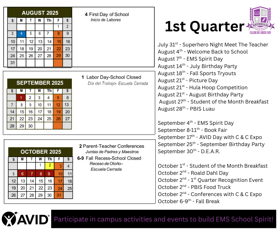 SAVE THE DATES