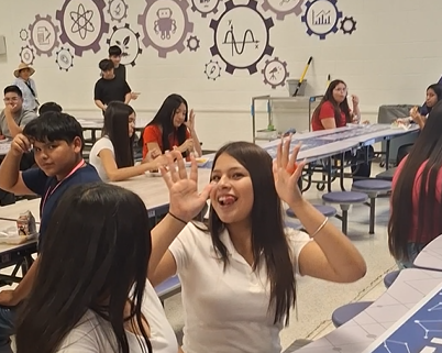 Excited EMS Stars in the cafeteria