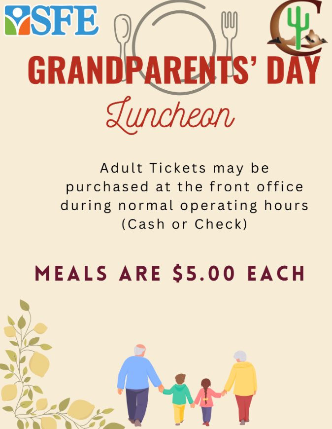 Grandparents Day Luncheon Flyer Side 2