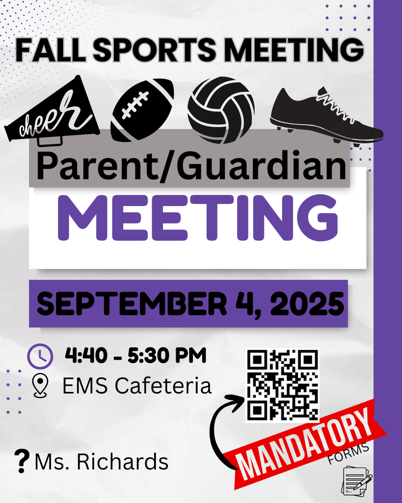 September 4th Fall sports meeting flyer